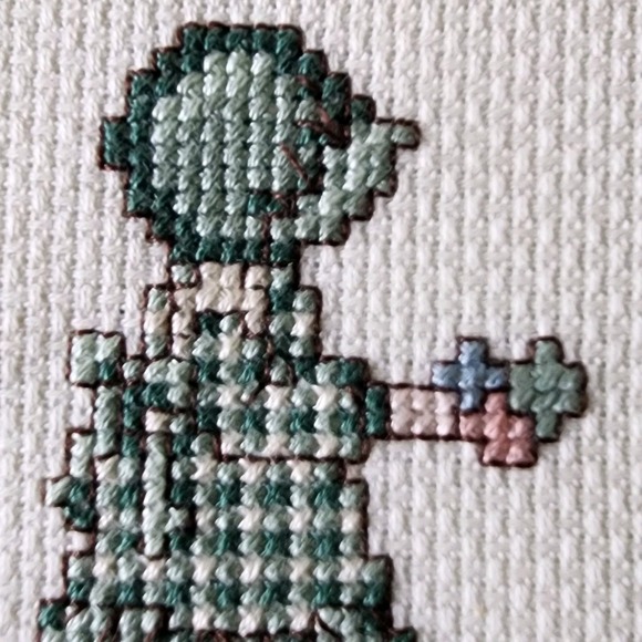 Friends Cross Stitch Finished Piece Cottagecore Picture‎ Friendship Bonnets Art - Picture 3 of 10